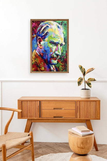 Atatürk Ahşap Çerçeveli Tablo 23 x 30