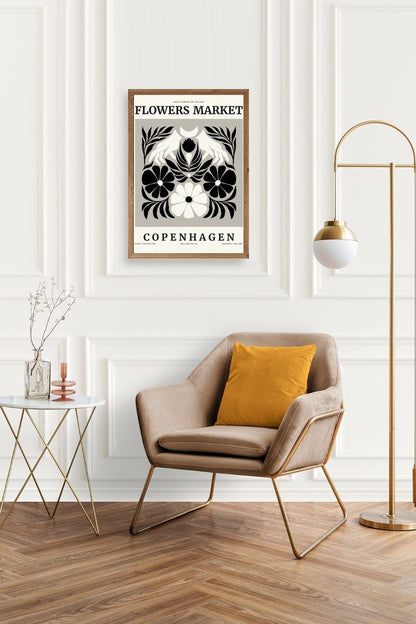 Çiçek Ahşap Çerçeveli Tablo 30 x 42