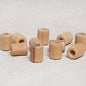 Loren Crafts 10 Adet Ham Boru Ahşap Boncuk 16mm