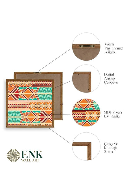 Motif Ahşap Çerçeveli Tablo 23 x 23