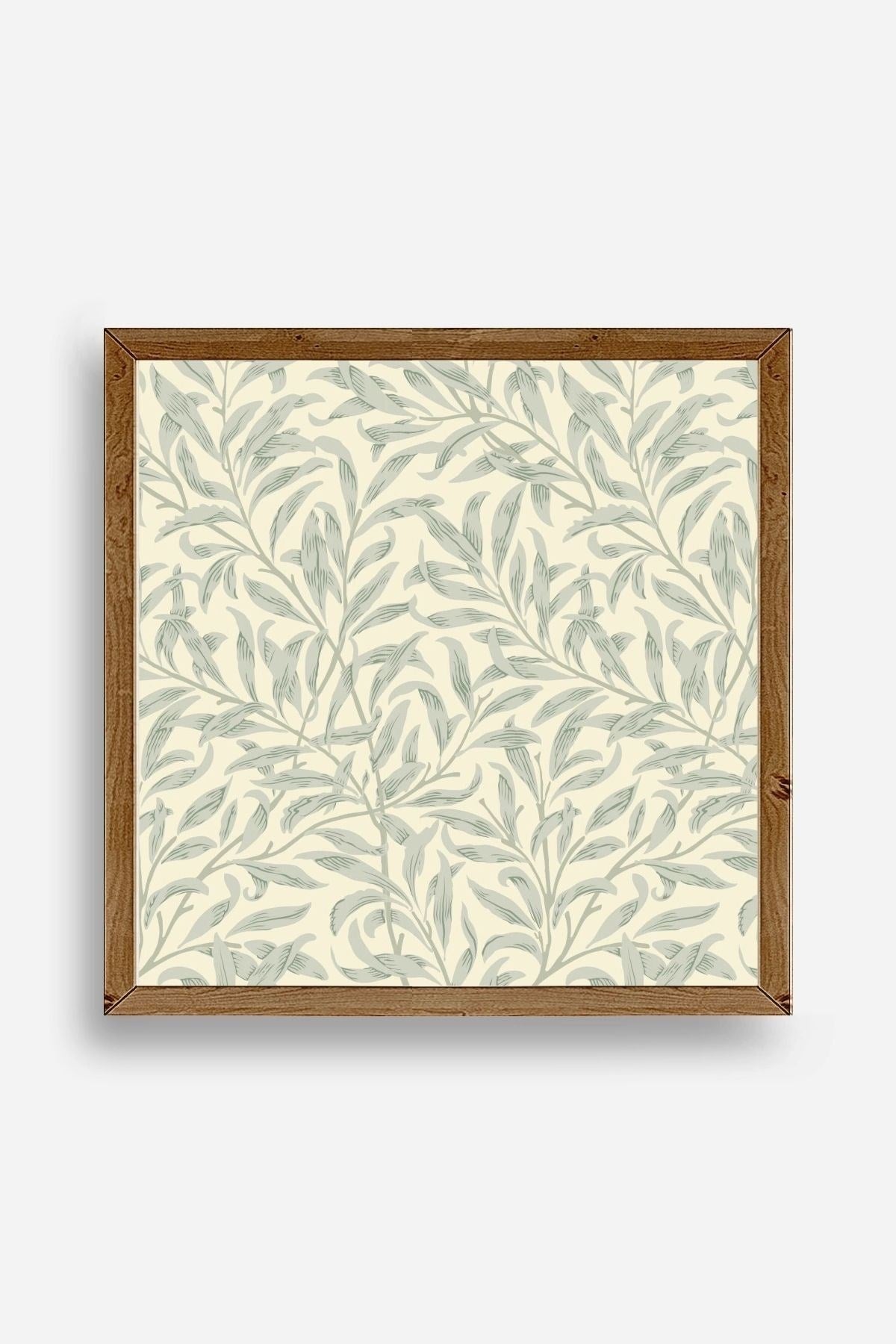 Yaprak Ahşap Çerçeveli Tablo 50 x 50