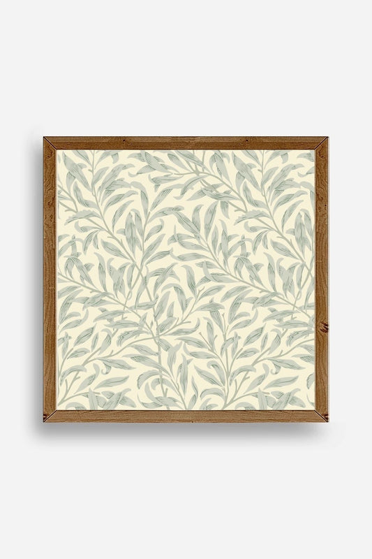 Yaprak Ahşap Çerçeveli Tablo 50 x 50