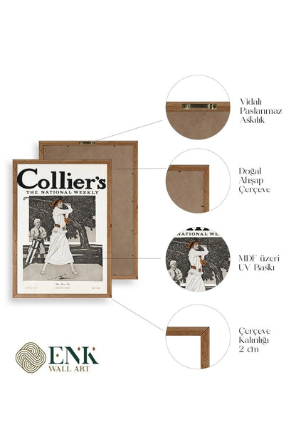 Edward Penfield Ahşap Çerçeveli Tablo 17 x 23