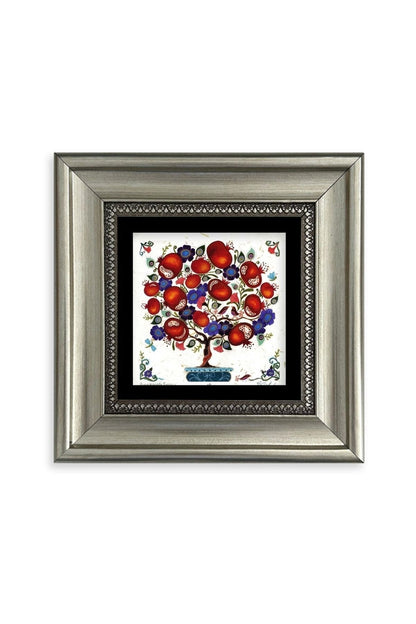 Bereket Ağacı Çerçeveli Taş Tablo 20 cm