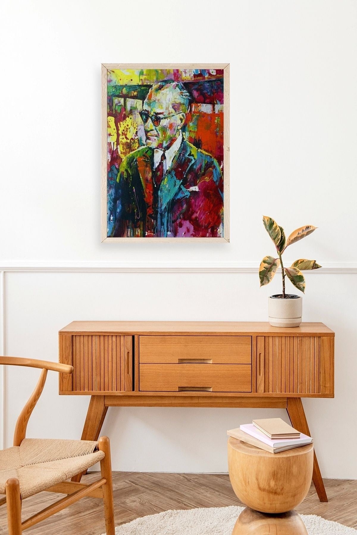 Atatürk Ahşap Çerçeveli Tablo 17 x 23
