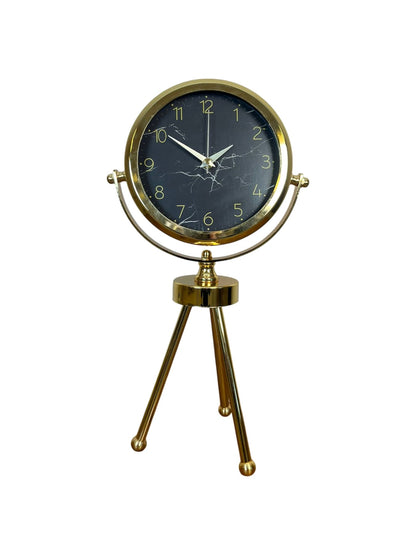 Zentime Gold Lüks Üç Ayaklı Masa Saati