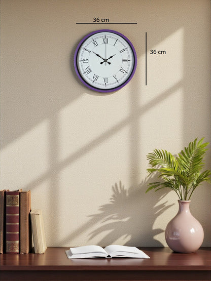 Zentime 36 Cm Mor Dekoratif Duvar Saati