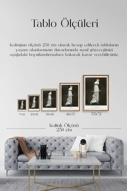 Bon Ton Ahşap Çerçeveli Tablo 17 x 23