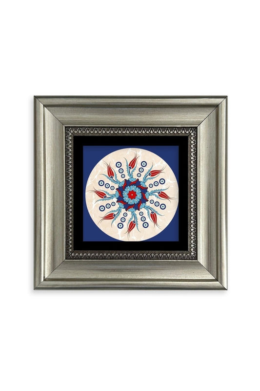 Selçuklu Motif Çerçeveli Taş Tablo 20 cm