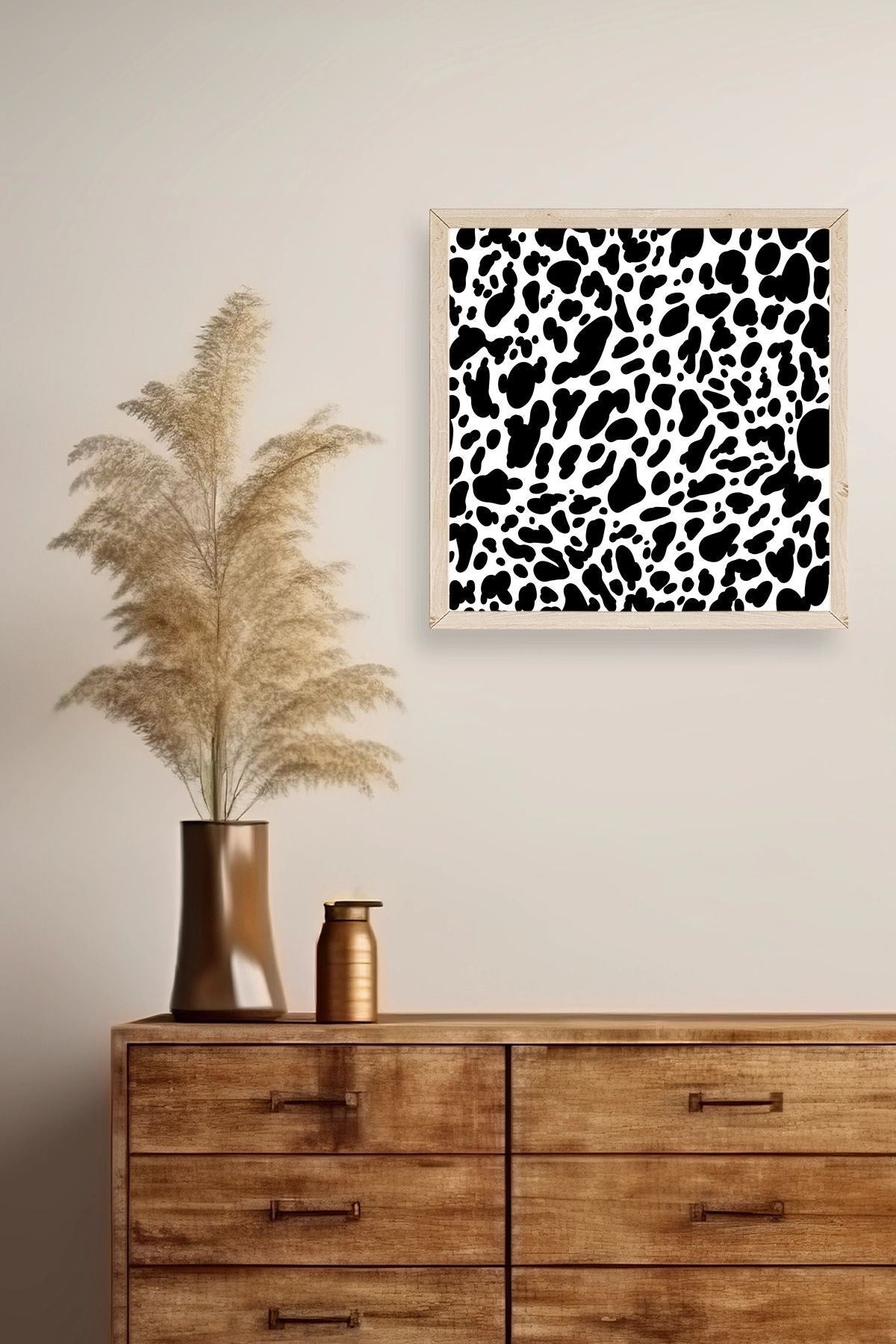 Desen Ahşap Çerçeveli Tablo 42 x 42