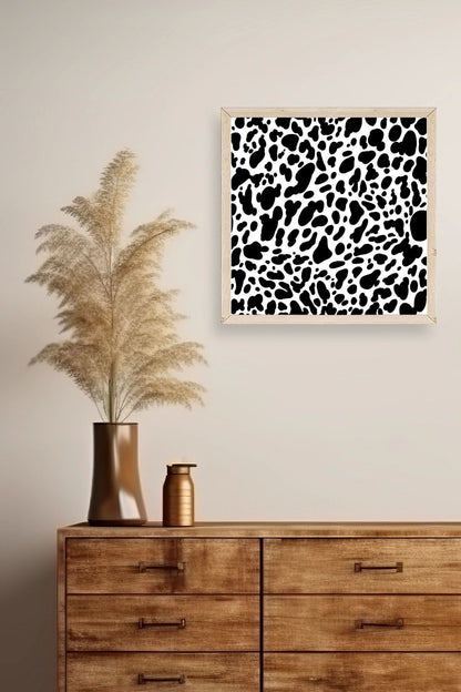 Desen Ahşap Çerçeveli Tablo 42 x 42