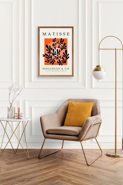 Yapraklar Ahşap Çerçeveli Tablo 30 x 42