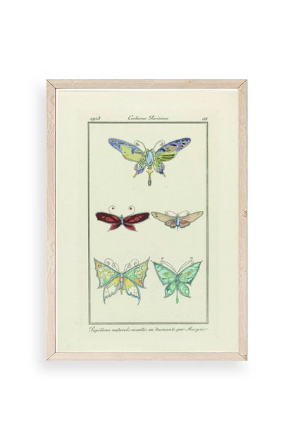 Kelebek Ahşap Çerçeveli Tablo 50 x 70