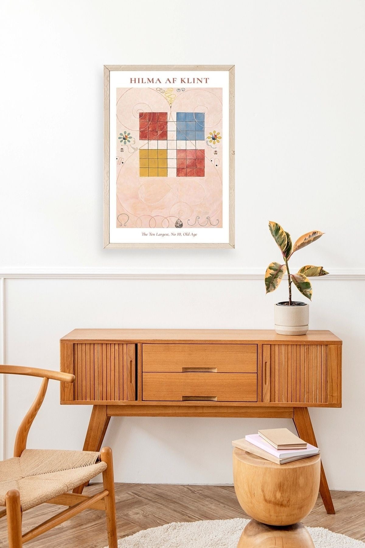 Hilma Af Klint Ahşap Çerçeveli Tablo 50 x 70