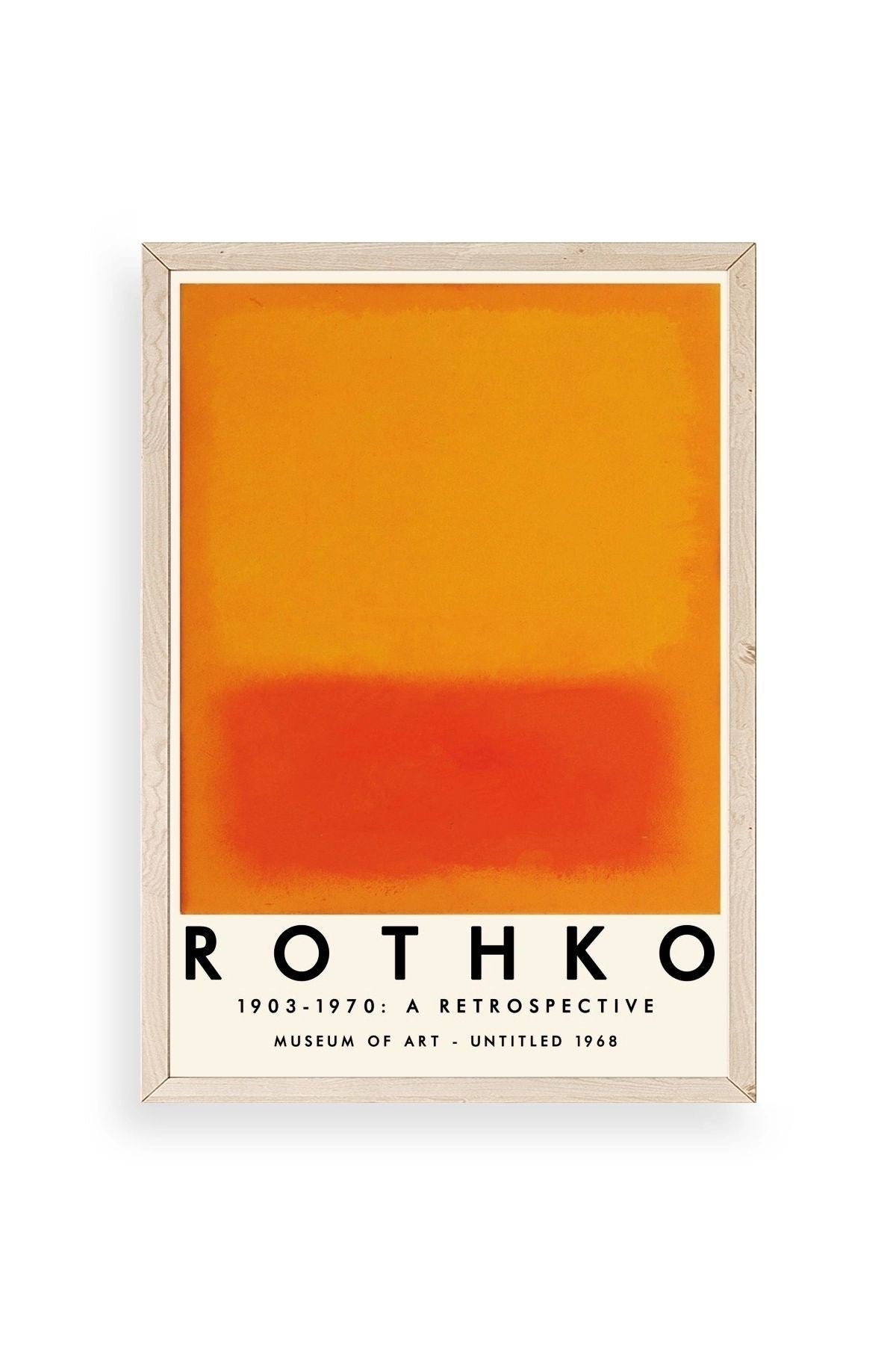 Rothko Ahşap Çerçeveli Tablo 50 x 70