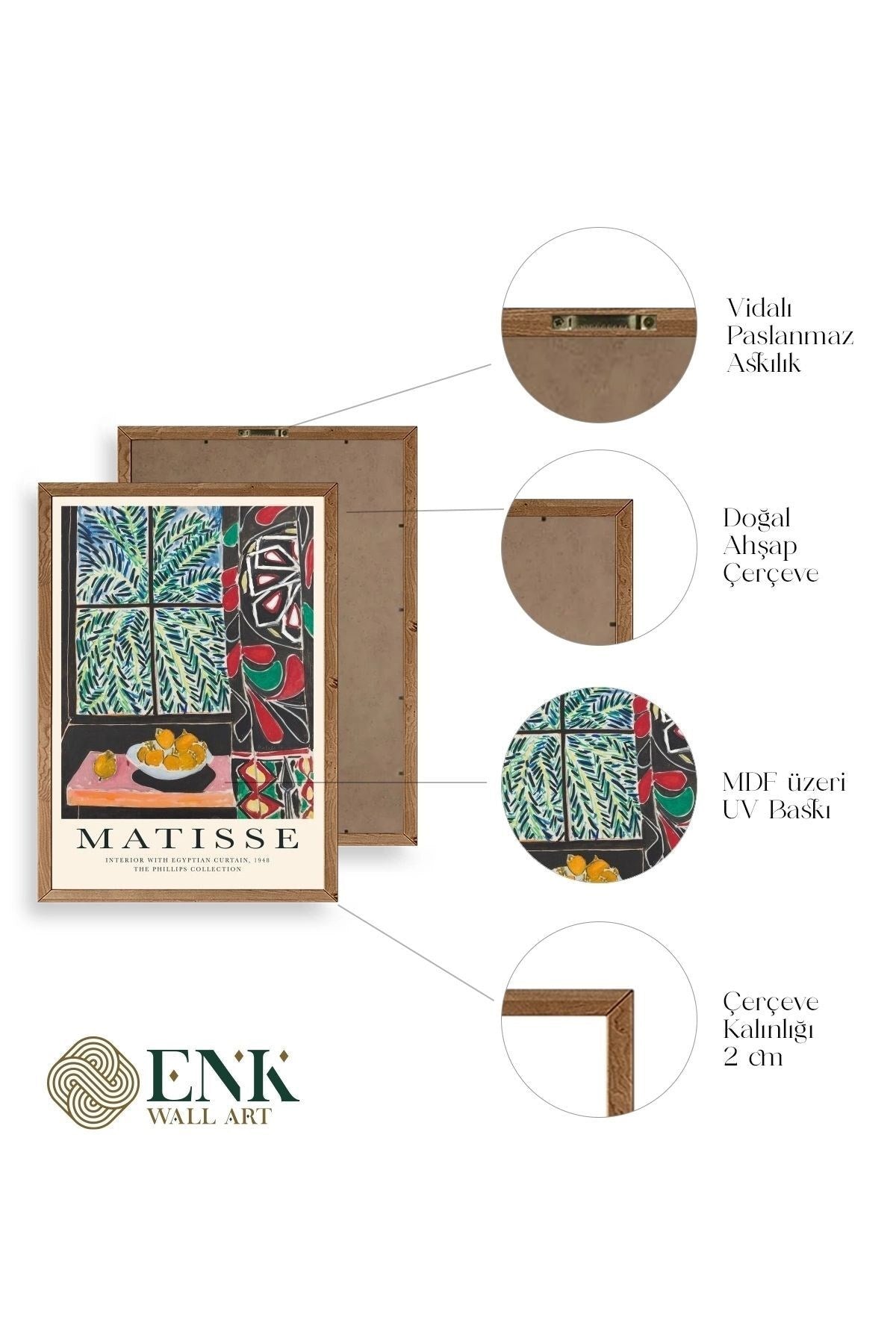 Matisse Ahşap Çerçeveli Tablo 17 x 23