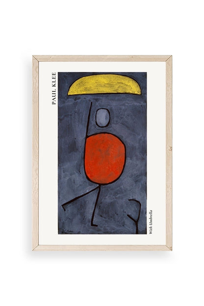 Paul Klee Ahşap Çerçeveli Tablo 17 x 23