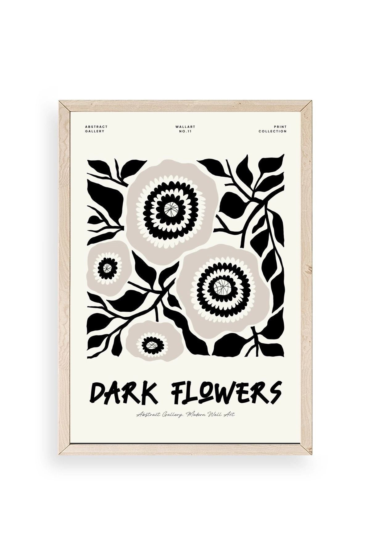 Çiçek Ahşap Çerçeveli Tablo 30 x 42