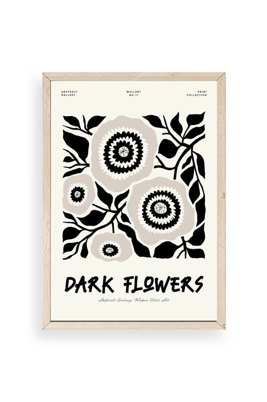 Çiçek Ahşap Çerçeveli Tablo 30 x 42