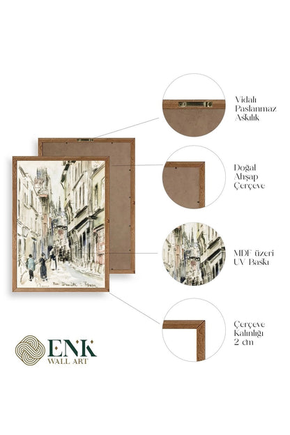 Harmony Üçlü Ahşap Çerçeveli Tablo 40 x 60