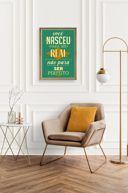 Motto Ahşap Çerçeveli Tablo 50 x 70