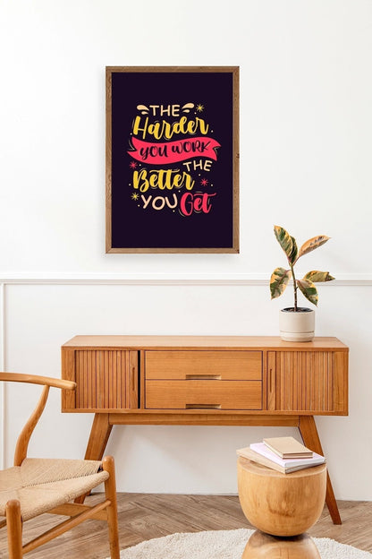 Motto Ahşap Çerçeveli Tablo 30 x 42