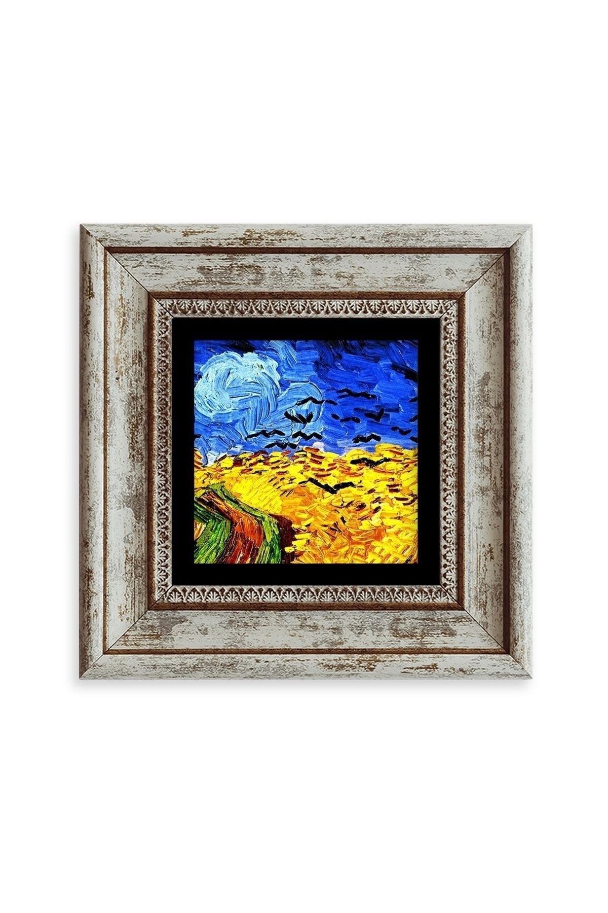 Van Gogh Çerçeveli Taş Tablo 20 cm