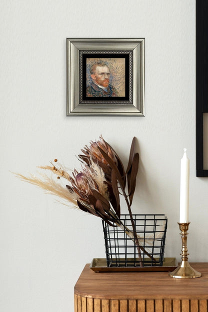 Van Gogh Çerçeveli Taş Tablo 20 cm