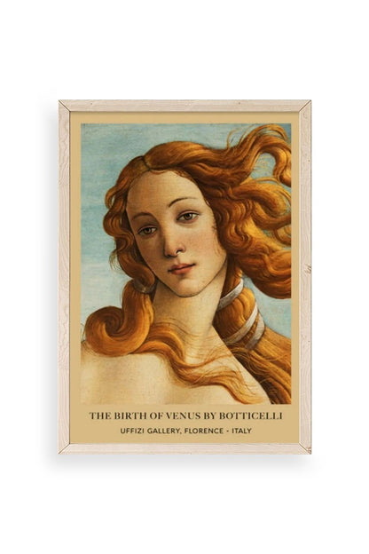 Kadın Ahşap Çerçeveli Tablo 30 x 42