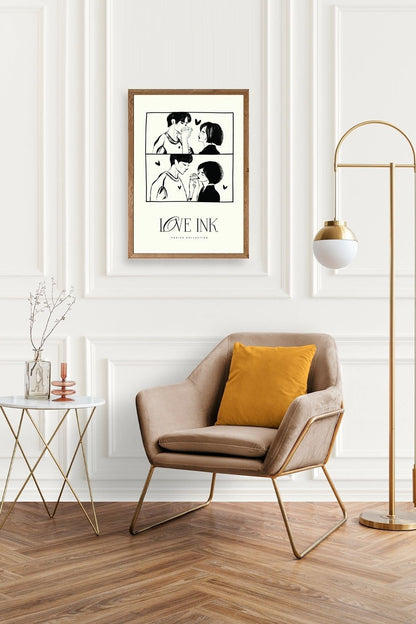 Love Ahşap Çerçeveli Tablo 30 x 42