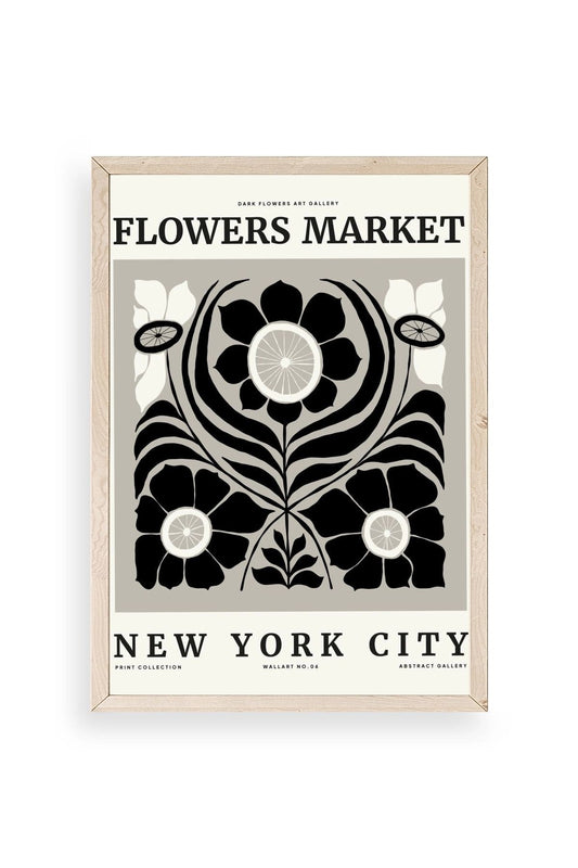 Çiçek Ahşap Çerçeveli Tablo 17 x 23