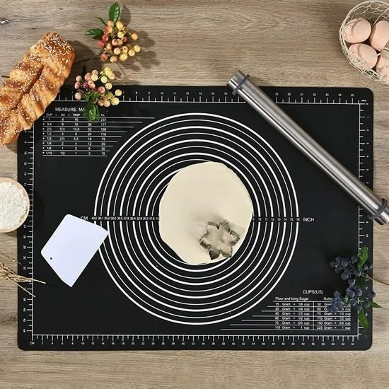 BUFFER® Silikon Çok Amaçlı Geniş Hamur Matı Hamur Açma Matı 40*50 cm