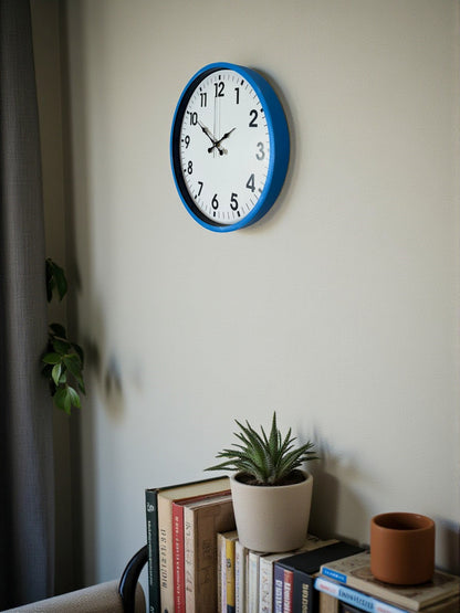 Zentime 36 Cm Mavi Dekoratif Duvar Saati