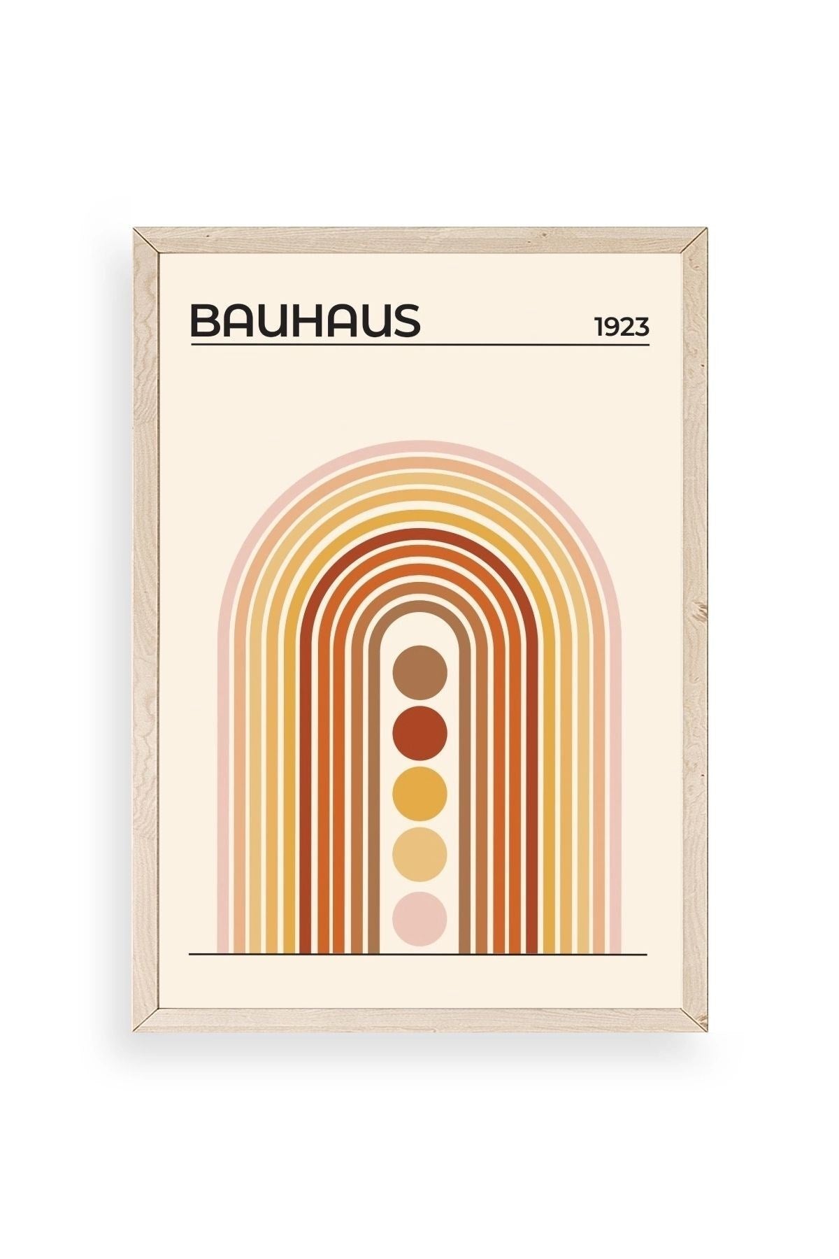 Bauhaus Ahşap Çerçeveli Tablo 50 x 70