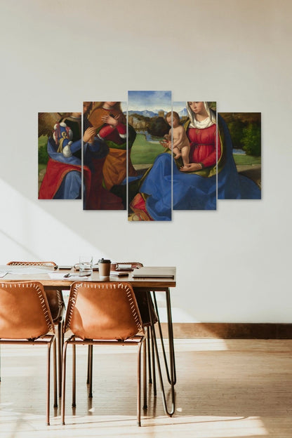 Anne ve Çocuk 5 Parçalı Mdf Tablo 60 x 100