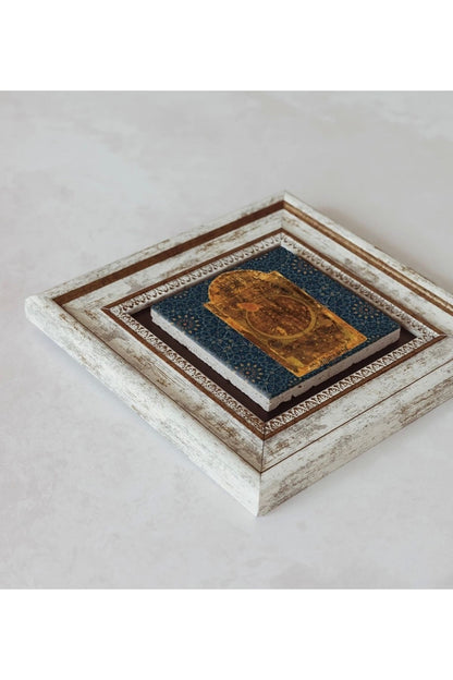 Hilye-i Şerif Çerçeveli Taş Tablo , Çerçeveli Taş Duvar Dekoru 20 cm