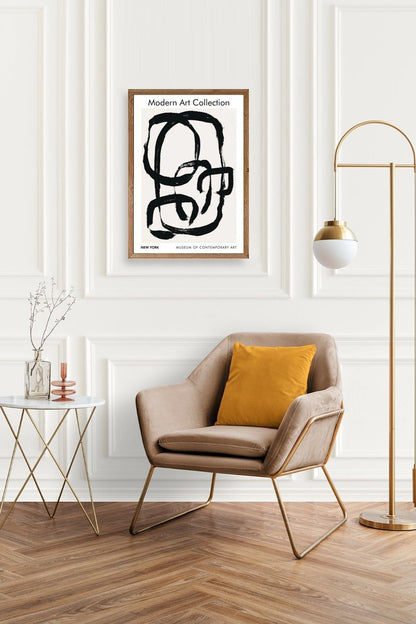 Modern Ahşap Çerçeveli Tablo 30 x 42