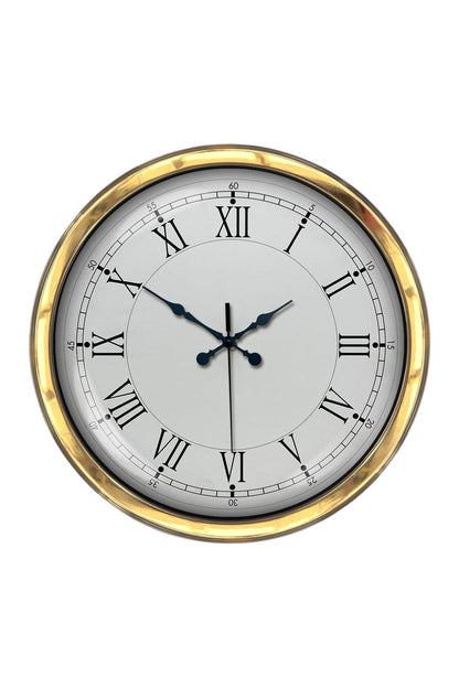 Zentime 40 Cm Gold Lüks Dekoratif Duvar Saati