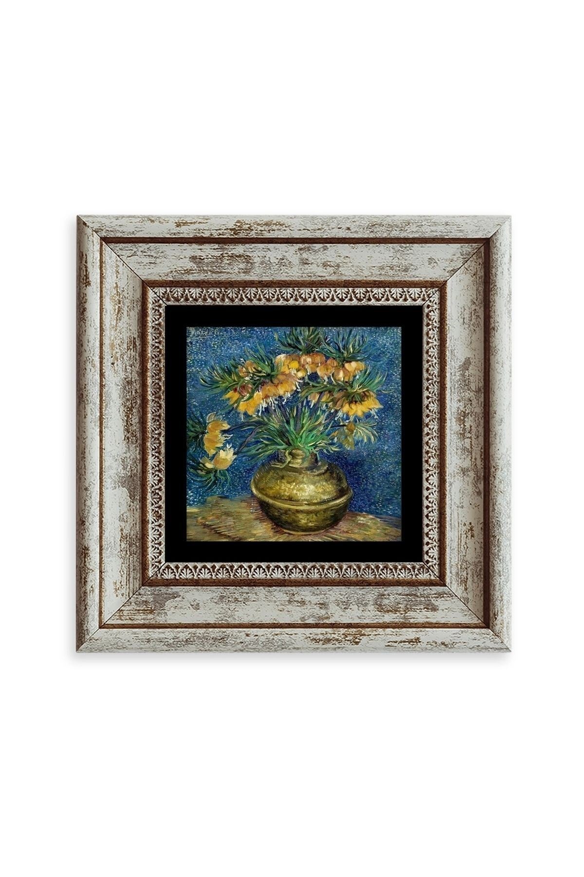 Van Gogh Çerçeveli Taş Tablo 20 cm