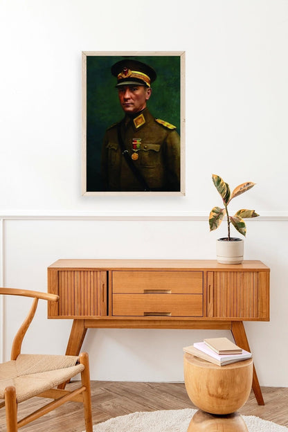 Atatürk Ahşap Çerçeveli Tablo 17 x 23