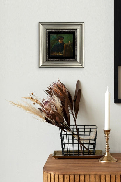 Van Gogh Çerçeveli Taş Tablo 20 cm