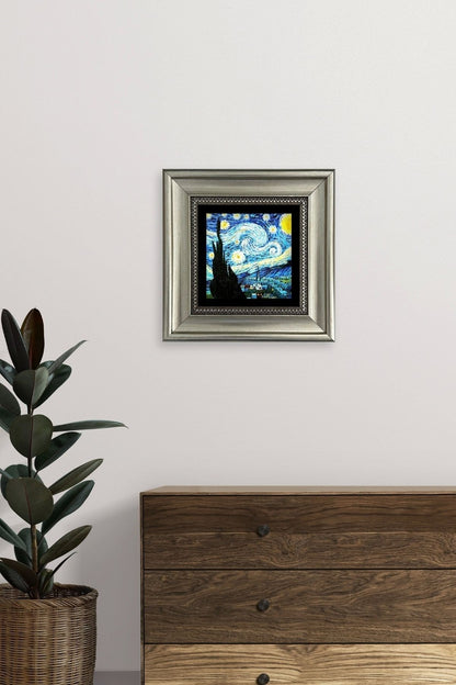 Van Gogh Çerçeveli Taş Tablo 20 cm