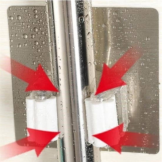 BUFFER® Pratik Organizer 4lü Yapışkanlı Fırça Paspas Mop Fırça Sabitleyici Ergonomik Alet Aparatı