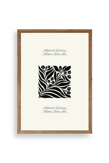 Çiçek Ahşap Çerçeveli Tablo 17 x 23