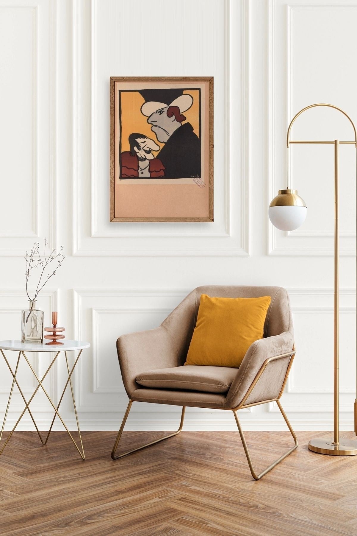 Frueh Ahşap Çerçeveli Tablo 17 x 23