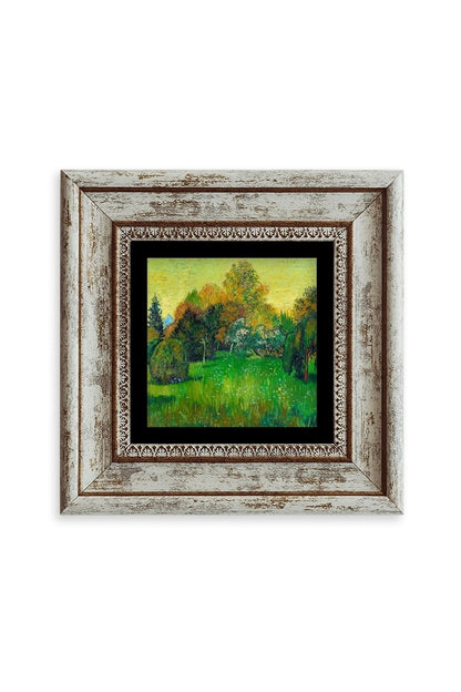 Van Gogh Çerçeveli Taş Tablo 20 cm