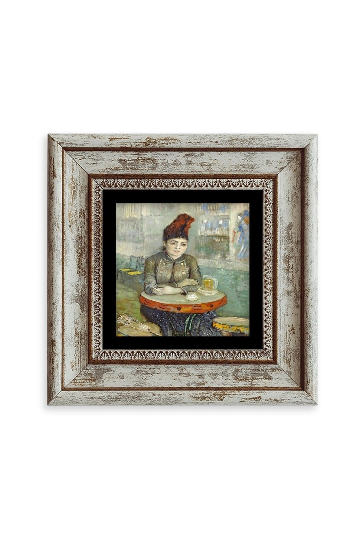 Van Gogh Çerçeveli Taş Tablo 20 cm