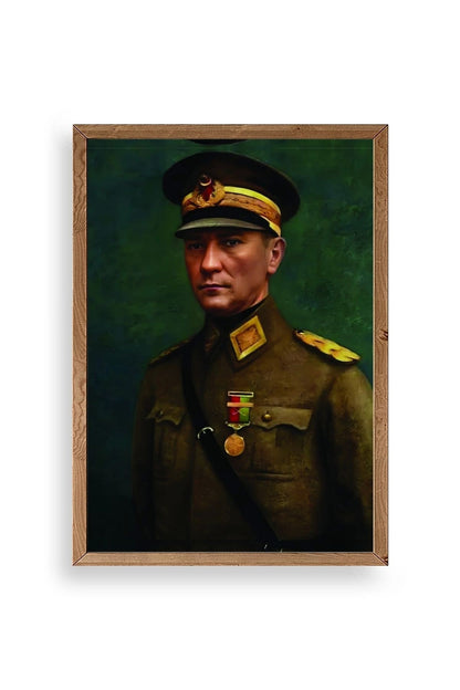 Atatürk Ahşap Çerçeveli Tablo 23 x 30