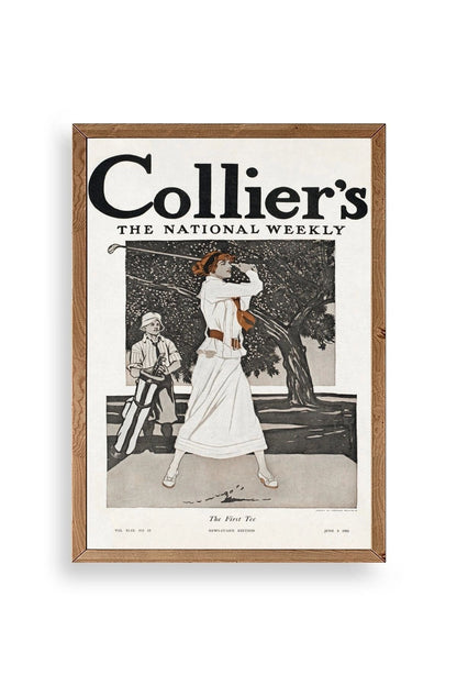 Edward Penfield Ahşap Çerçeveli Tablo 30 x 42