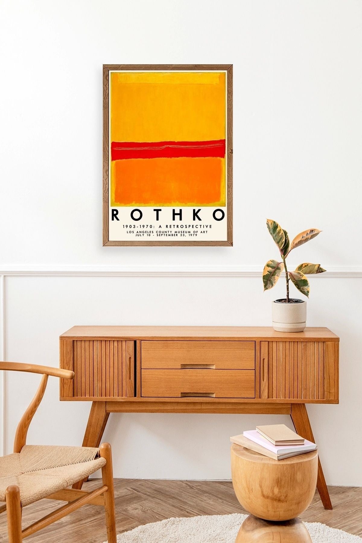 Rothko Ahşap Çerçeveli Tablo 50 x 70